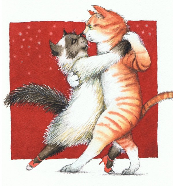 logo Mantle Ugle En kat kan ikke danse tango, 2010 - Illustrator Birde Poulsen
