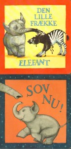 Pap-klapbog om Lille Elefant bind 3 og 4.